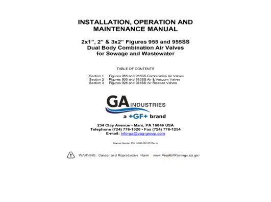 955.1-IOM-090125 Rev A (2x1 & 2in)