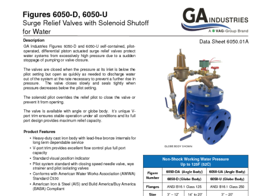 Data Sheet 6050-01A