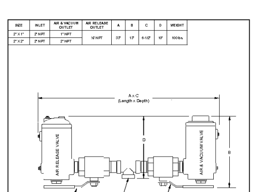 ECAV-7292SW-A (2x1in & 2in 959SS-MH)