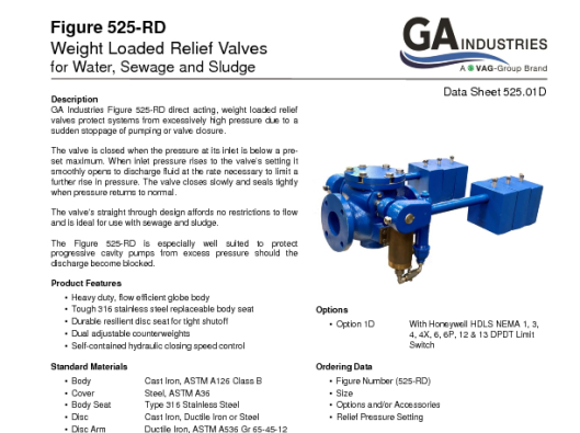 Fig 525RD Data Sheet 525-01D