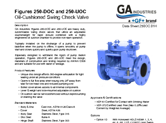 Figure 250OC Data Sheet 250OC-01H