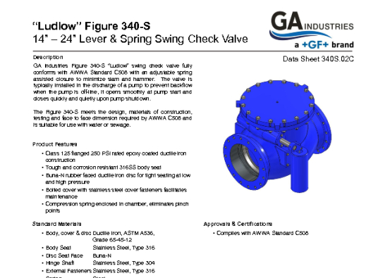 Figure 340-S Data Sheet 340S-02C (14 to 24in)