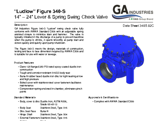 Figure 340-S Data Sheet 340S-02C (14 to 24in)