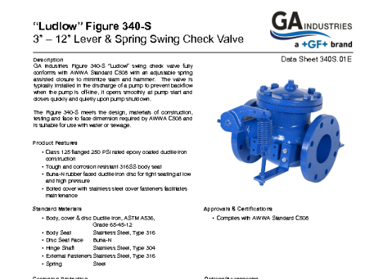 Figure 340S Data Sheet 340S-01E (3 to 12inch)