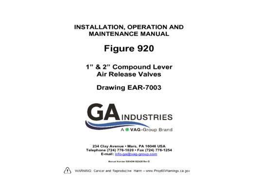 Figure 920 IOM 022420 Rev D