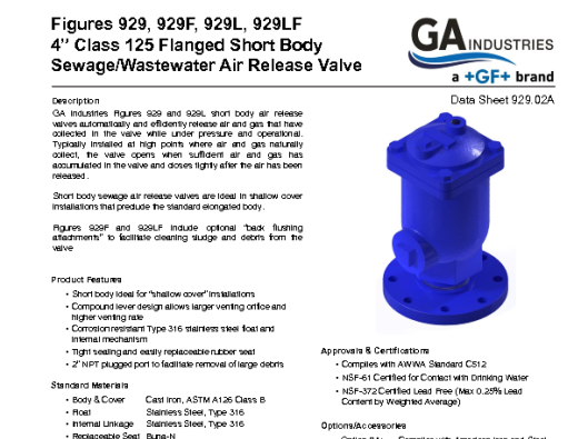 Figure 929 Data Sheet 929-02A (4 in FLG)