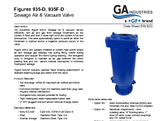 Figure 935-D Data Sheet 935-02G