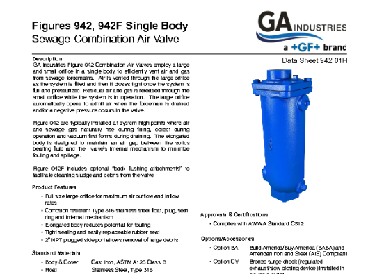Figure 942T Data Sheet 942-01H (NPT)