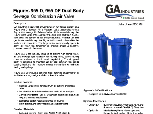 Figure 955-D Data Sheet 955-02F