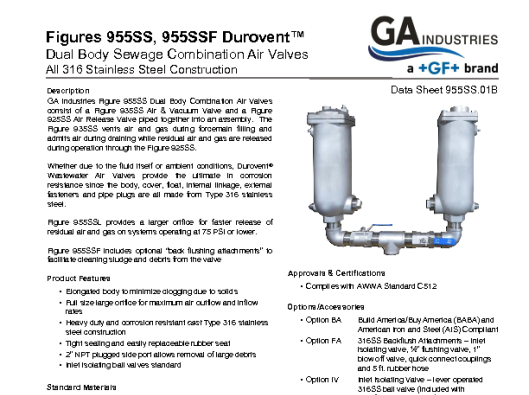 Figure 955SS Data Sheet 955SS-01B (NPT)