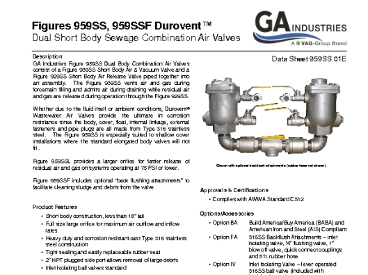 Figure 959SS Data Sheet 959SS-01E