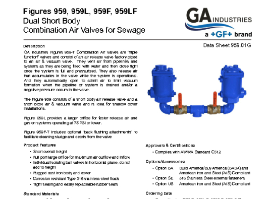 Figure 959T Data Sheet 959-01G (NPT)