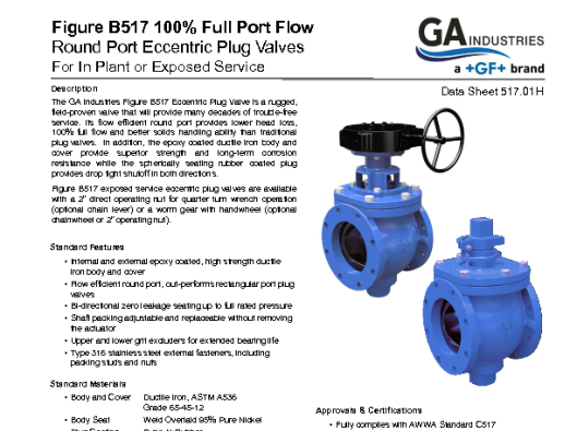 Figure B517 FLG Data Sheet 517-01H