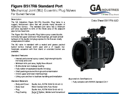 Figure B517R8 MJ Std Port Data Sheet B517R8-02D