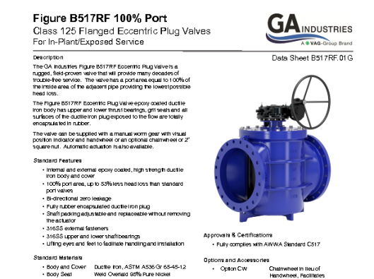 Figure B517RF FLG 100 Port Data Sheet B517RF-01G