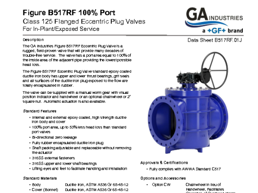 Figure B517RF FLG 100 Port Data Sheet B517RF-01J