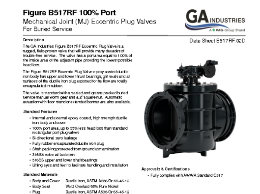 Figure B517RF MJ 100 Port Data Sheet B517RF-02D