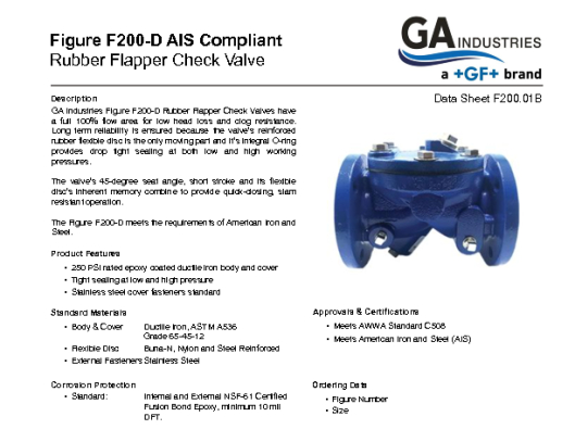 Figure F200 Data Sheet F200-01B