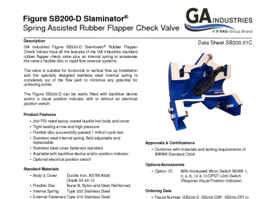 Figure SB200 Slaminator Data Sheet SB200-01C